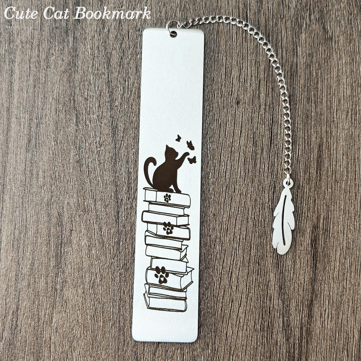 Cat Bookmark, Metal Bookmark, Cute Kitten Book Marks for Reading Women, Kids, Men, Book Lovers, Friends - Durable & Rustproof Book Accessories, Cat Lovers Gift (Birthday, Christmas, Graduation Gifts)