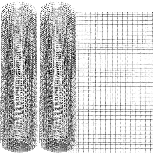 SATINIOR 2 Packs 11.8 x 39.3 Inch 304 Stainless Steel Woven Wire Mesh Fine