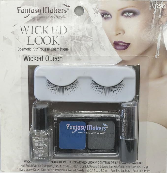 Wet N Wild Wicked Queen Makeup Kit Femme Fatale Wicked Look Halloween Eyelash Makeup Set Kits Best Stocking Stuffer College Supplies