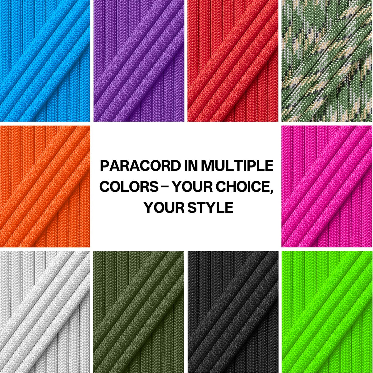 HOKINETY Paracord Rope 750 - Parachute para Cord 4mm 11 Strand Spool Rope Utility Nylon String for Outdoor Camping Survival Utility Tent Crafting DIY Projects - Black 100ft