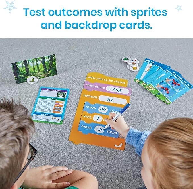 hand2mind Scratch Block-Based Coding Student Activity, Learn to Code, Computer Science and Programming for Kids, STEM Activities, STEM Classroom, Coding for Kids 8-12, Science Teacher Supplies