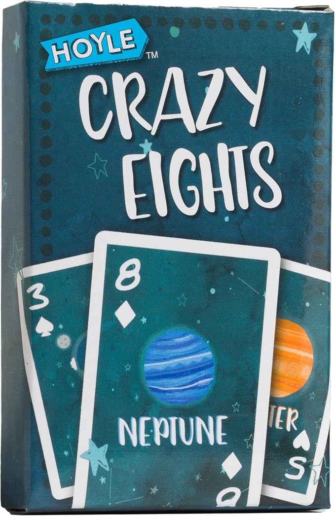 Hoyle 6-in-1 Kids Card Game Pack, 6 Fun Preschool Games in 1: Matching, Memory, Go Fish, Crazy Eights, Old Maid, Slap Jack, Ages 3+