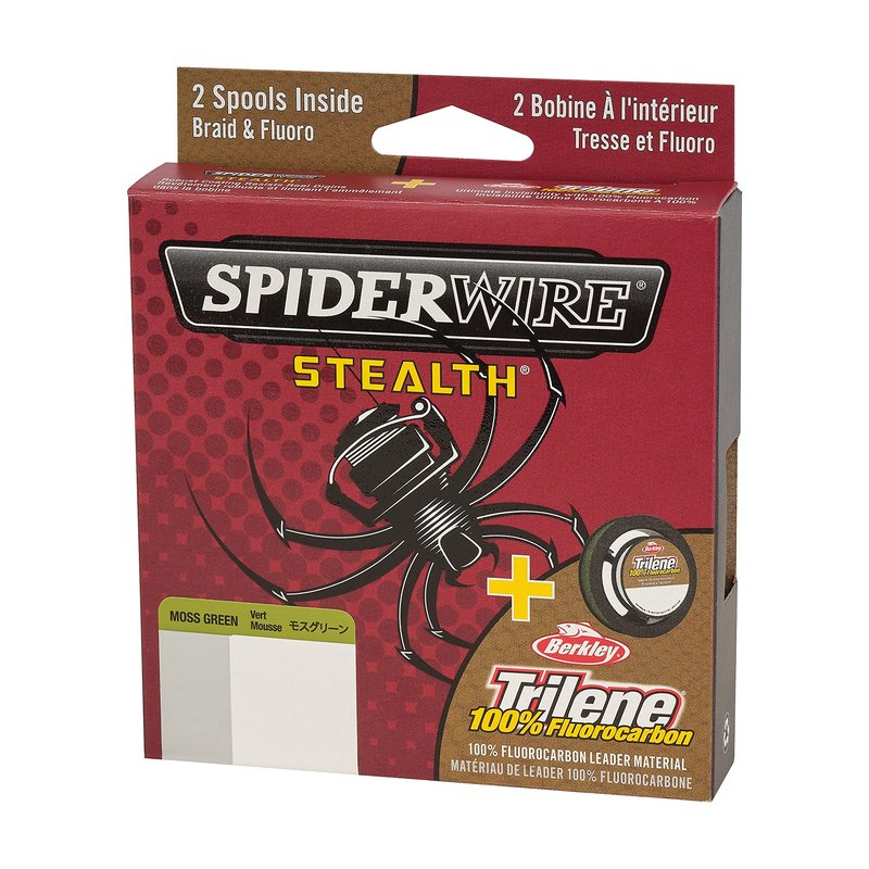 Spiderwire Berkley FireLine® Superline, Moss Green/Clear, 8lb | 3.6kg, 125yd | 114m Fishing Line, Suitable for Freshwater Environments