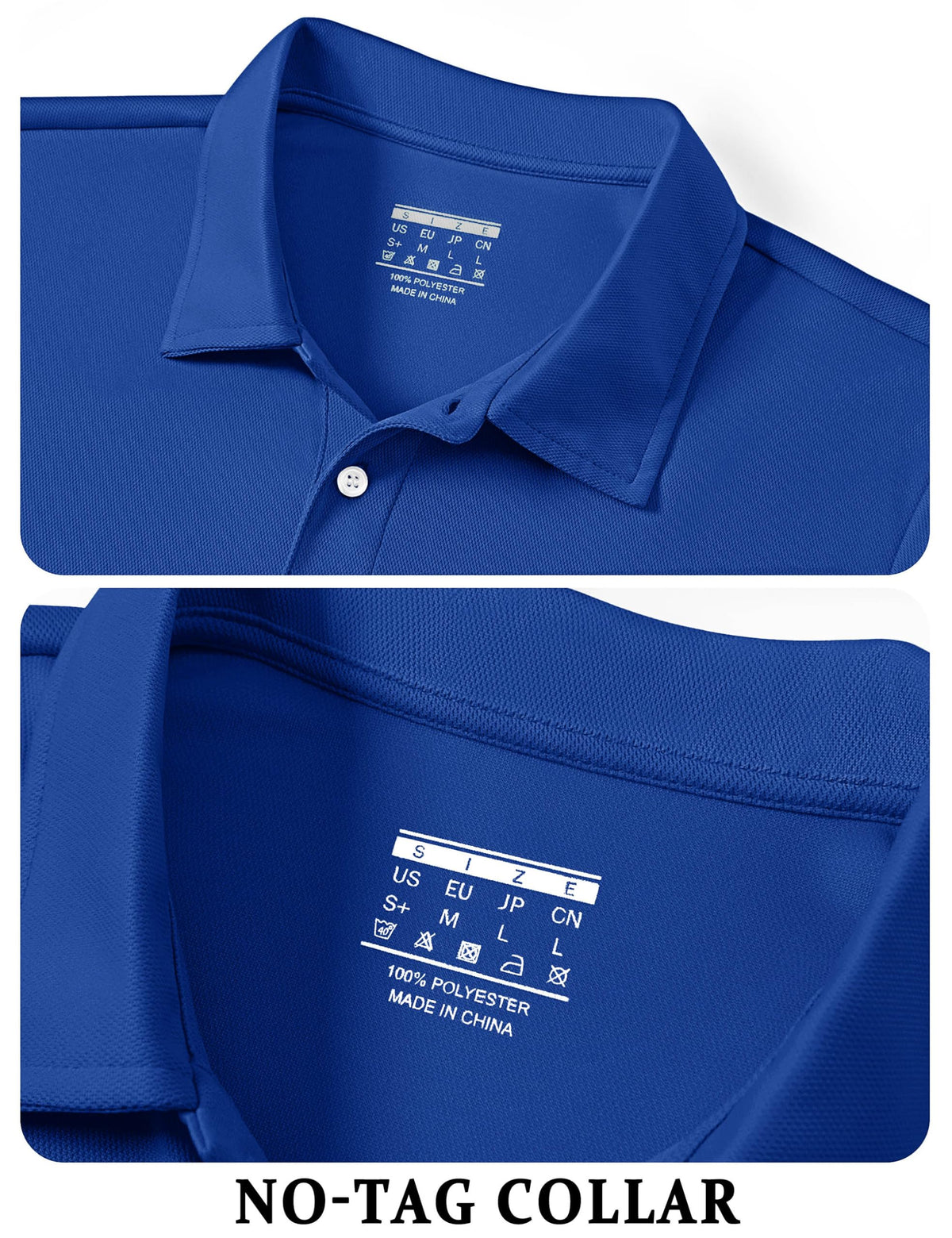 TACVASEN Mens Golf Shirt Dry Fit Mens Polo Shirts Short Sleeve Performance Golf Polos for Men with Collar Work Shirts Dark Blue, 3XL