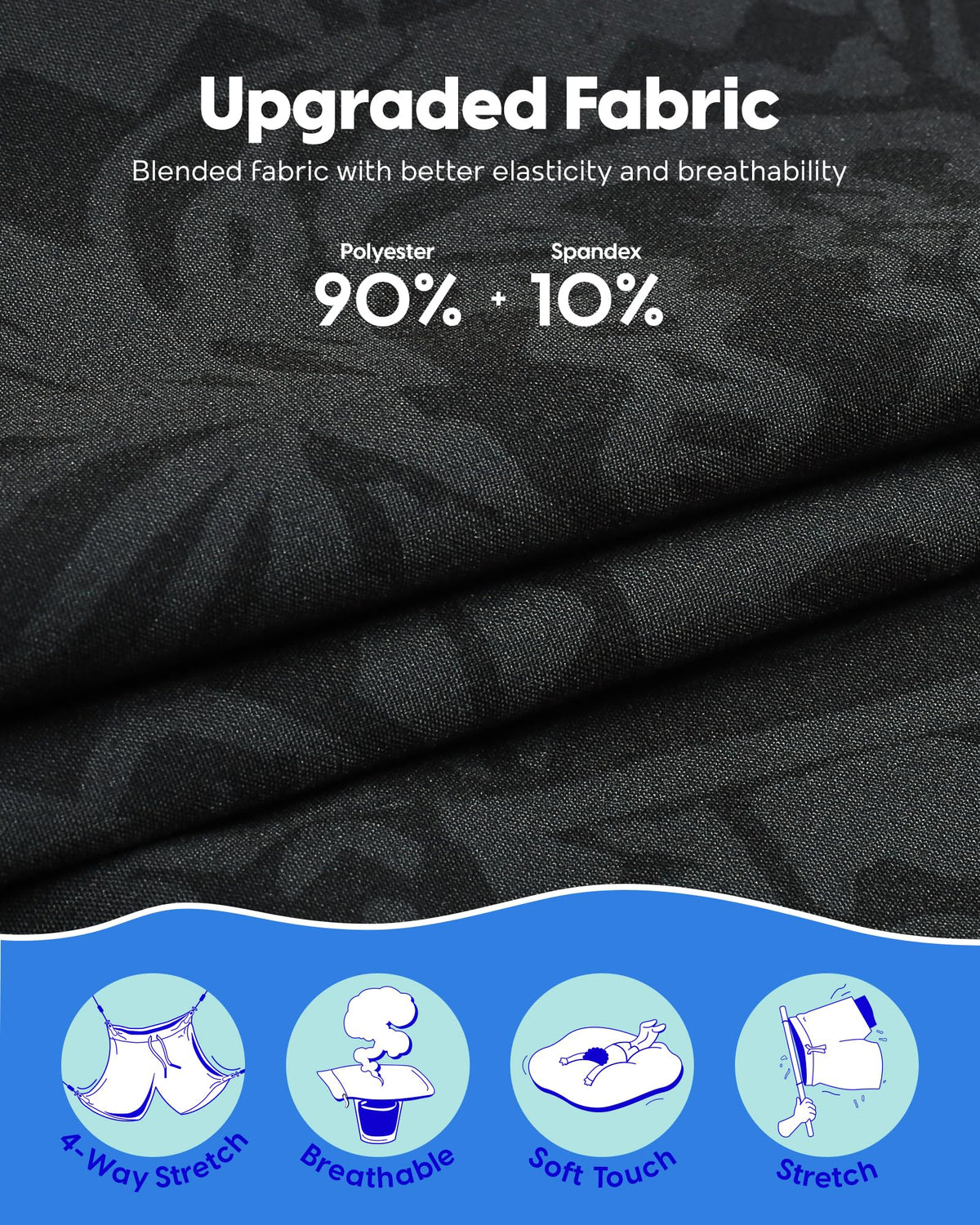 maamgic Mens Swim Trunks with Compression Liner 7" Bathing Suit Quick Dry Swimming Trunks for Men with Zipper Pockets