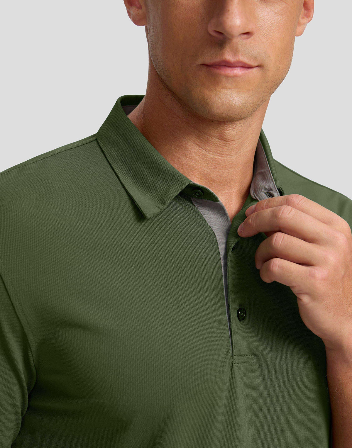 Men's Golf Shirts Dry Fit Moisture Wicking Performance Short Sleeve Collared Polo Shirts for Casual Tennis Bussiness (Dark Green, XL)