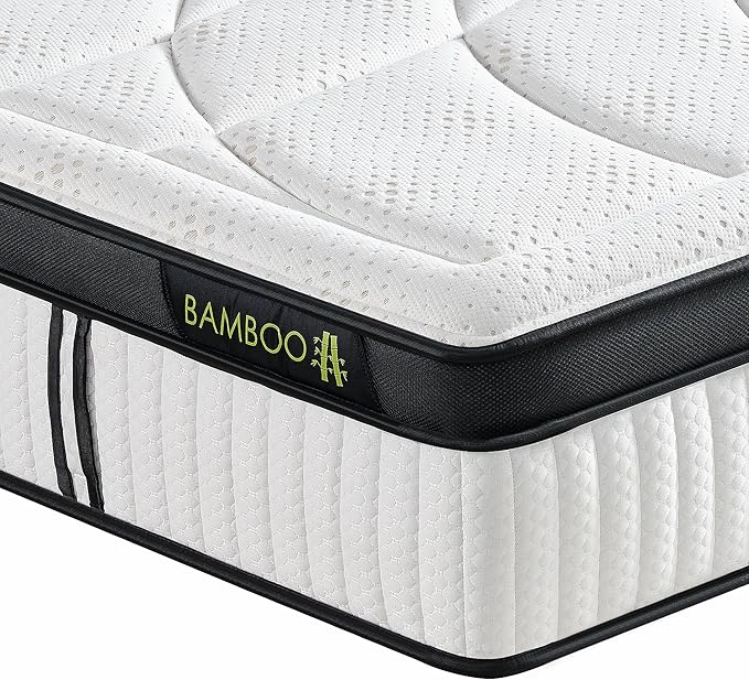 Suiforlun Queen Mattress, 14 Inch Euro Top Gel Memory Foam and Pocket Coils Innerspring Hybrid Mattress Queen with 7 Premium Layers, Targeted Support, Medium Firm, 120 Nights Trial, 60"*80”