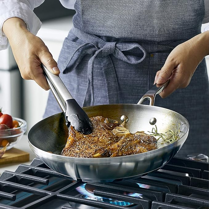 KitchenAid Stainless Steel Cookware Induction Pots and Pans Set, 10-Piece