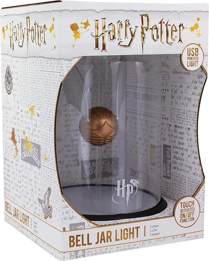 Paladone Harry Potter Levitating Golden Snitch Light, Touch Activated Desk Lamp Accessories, Officially Licensed Harry Potter Decor Gifts & Collectibles