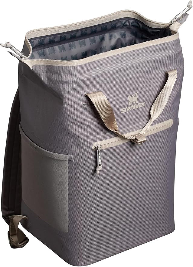 Stanley All Day Madeleine Backpack Soft Cooler 20 Can Cooler with Handle and Shoulder Straps Insulated Travel Bag with Zipper BPA-Free