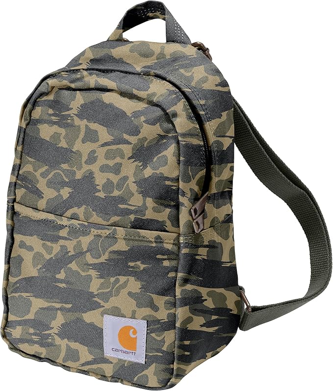 Carhartt Classic Mini Backpack, Durable, Water-Resistant Backpack with Adjustable Shoulder Straps, Blind Duck Camo