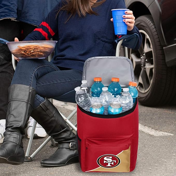 FOCO San Francisco 49ers NFL Cooler Backpack, Team Color, One Size