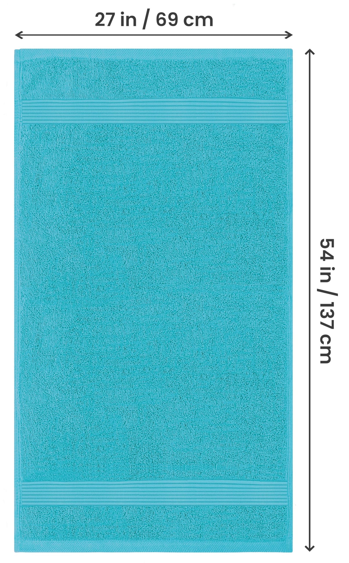 Utopia Towels Luxurious Bath Towels Set, 27x54 in, 4 Pack, Soft, Turquoise