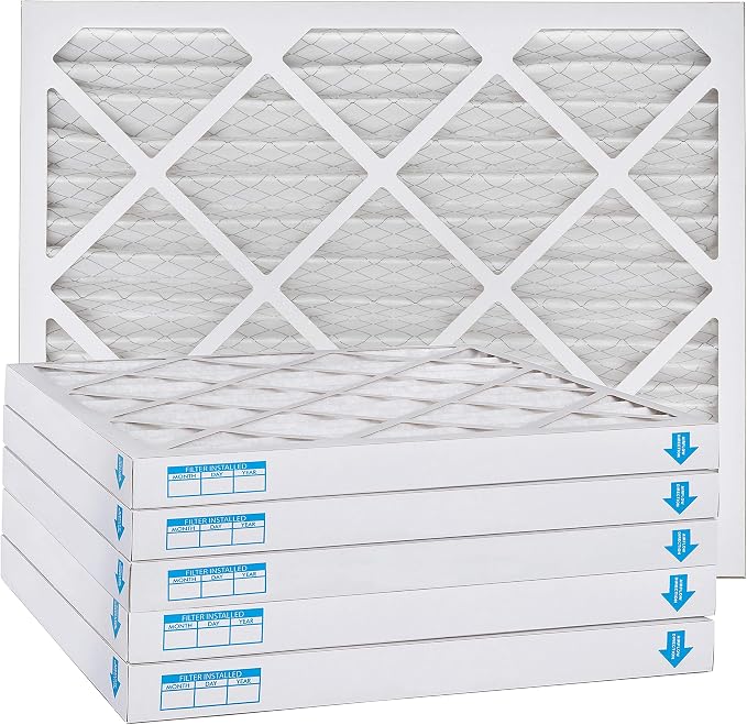 Aerostar 12x20x2 MERV 8, Pleated Air Filter, Box of 6, Made in the USA