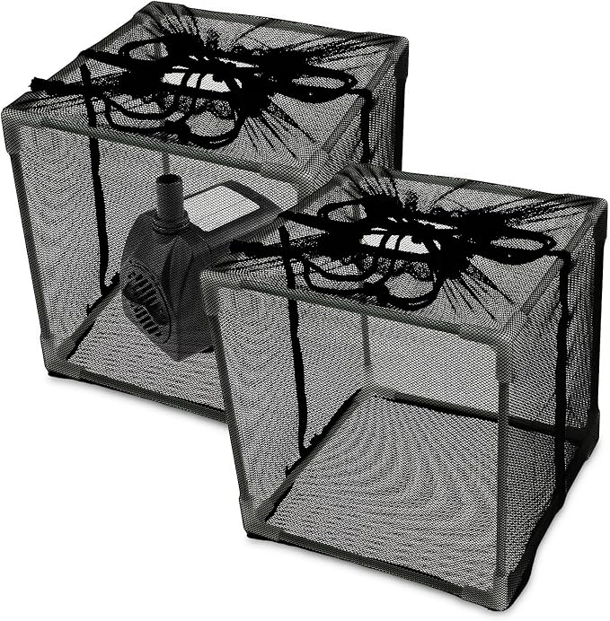 Pond Pump Filter Bag Solid Pump Mesh Box Adjustable Pond Filter Box Protective