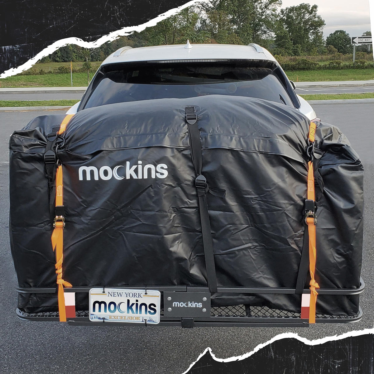 Mockins 25 Cu Ft XL Heavy Duty Trailer Hitch Cargo Carrier Bag All-Weather