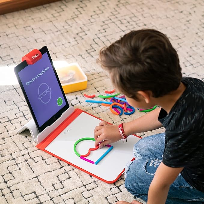 Little Genius Starter Kit for Fire Tablet + Early Math Adventure - 6 Educational Games-Counting, Shapes & Phonics-STEM Gifts-Ages 3 4 5(Tablet Base Included)