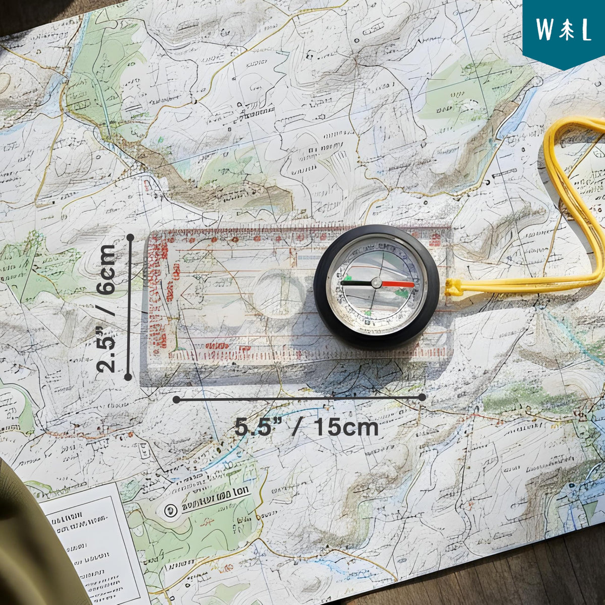 Magnetic Liquid Compass Kit – Professional Hiking Compass with Rotating Bezel, Quick-Tip Guide & Carabiner | Accurate Navigation Tool for Camping, Orienteering, Survival & Outdoor Adventures
