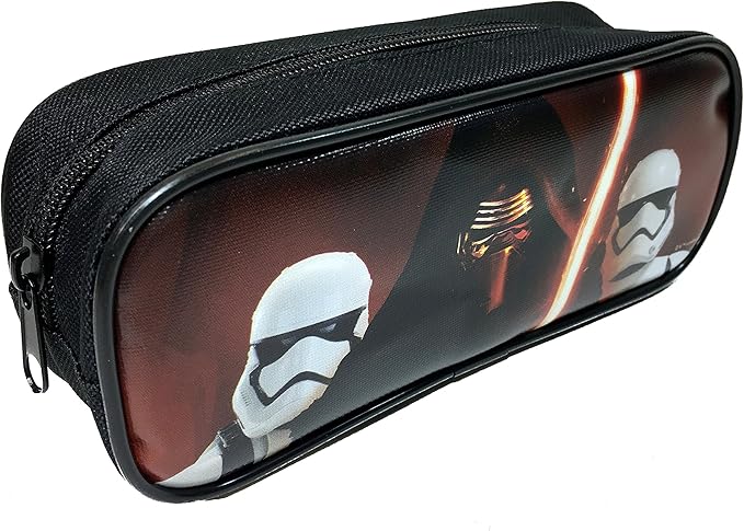 Disney Star Wars "The Force Awaken" Kylos and Storm Trooper Black Pencil Case Pouch Bag