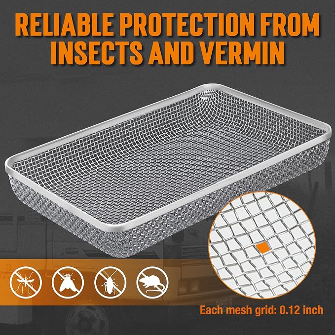 TONDA RV Furnace Vent Screen, Bug Screens Heater Vent Cover