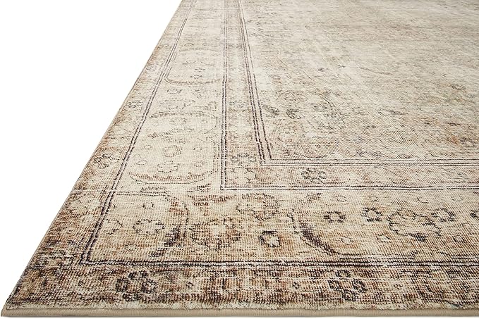 Loloi Margot Collection MAT-01 Antique/Sage 2'-6" x 7'-6" Runner Rug feat. CloudPile, No-Shed Easy Clean Large Patterned Area Rug for Living Room, Bedroom, Dining Area