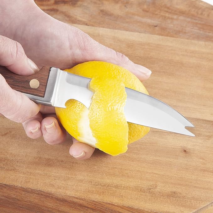 Final Touch Bar Knife & Zester Cocktail Garnish Tool Set