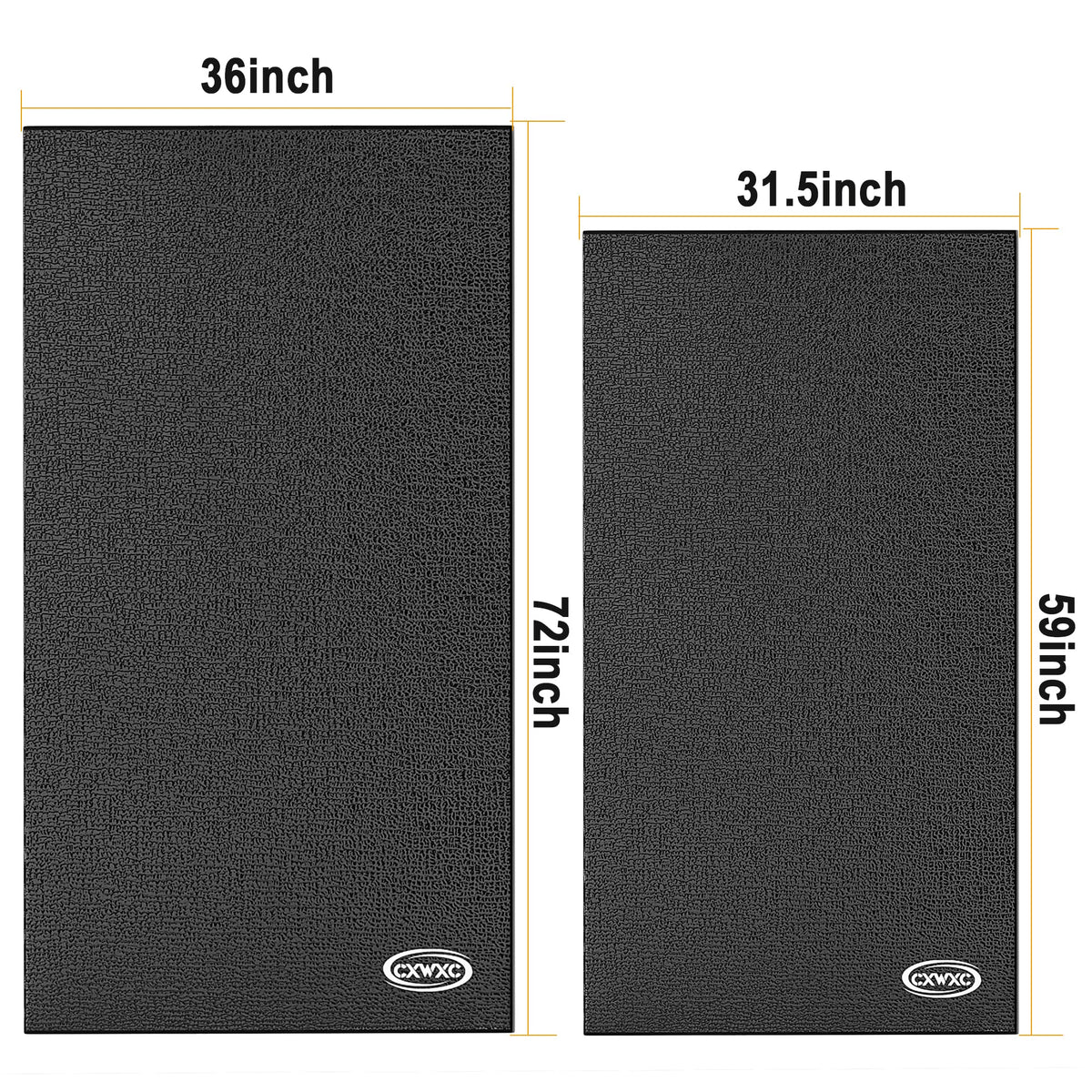 CXWXC Bike Trainer Floor Mat for Indoor Riding - Health & Fitness PVC Foam Exercise Bike Mat - Peloton Exercise Stationary Spin Bike Mat