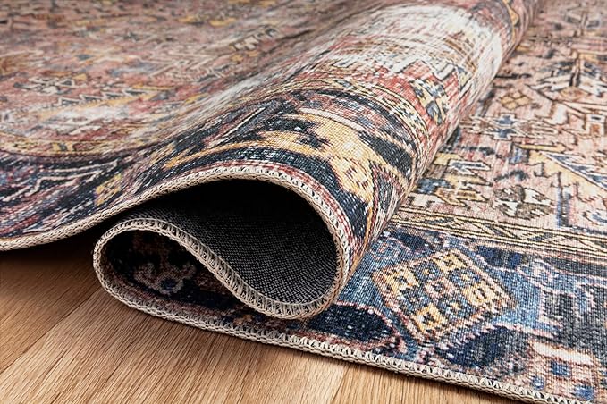 Loloi Chris Loves Julia Jules Collection JUL-02 Terracotta/Multi 5'-0'' x 7'-6'', .13" Pile Height, Area Rug