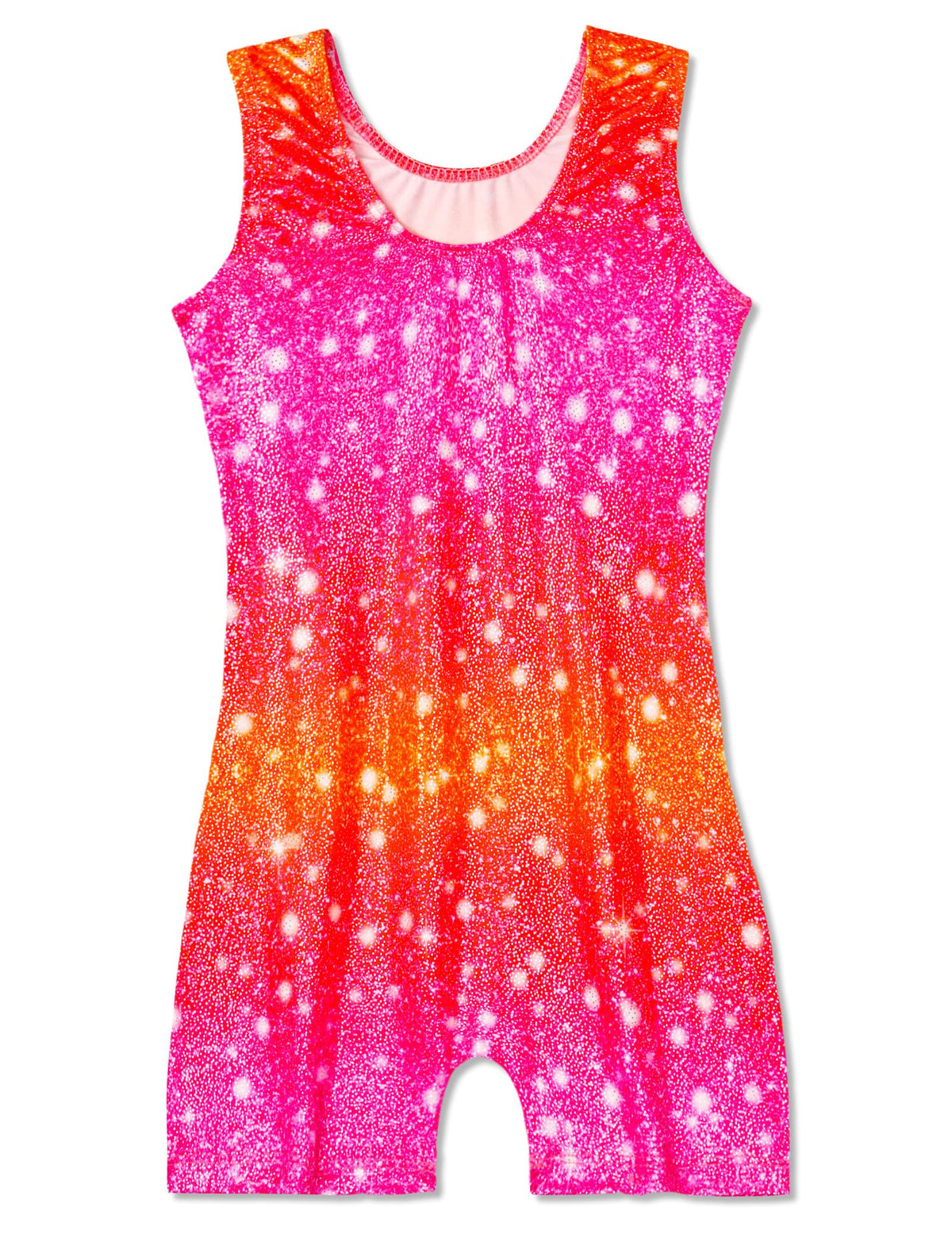 Domusgo Leotards for Girls Gymnastics Size 7-8 Years Old Sleeveless Red Rose Athletic Unitards Kids Workout Bodysuits