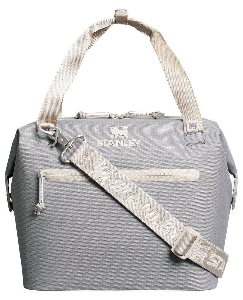 STANLEY All Day Julienne Midi Soft Cooler Bag and Lunch Box 12 Quarts | 20 Can Cooler with Handles and Strap | Stays Cold for Hours | Insulated Travel Bag with Zipper | BPA-Free | Stone