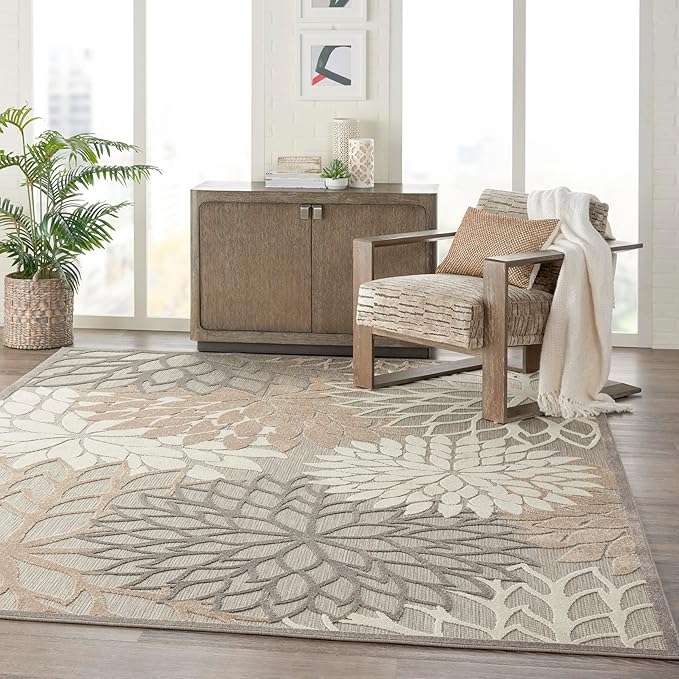 Nourison Home Aloha 7' x 10' Natural Outdoor Indoor/Outdoor Rug