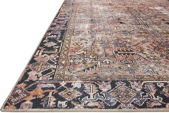 Loloi Chris Loves Julia Jules Collection JUL-02 Terracotta/Multi 5'-0'' x 7'-6'', .13" Pile Height, Area Rug