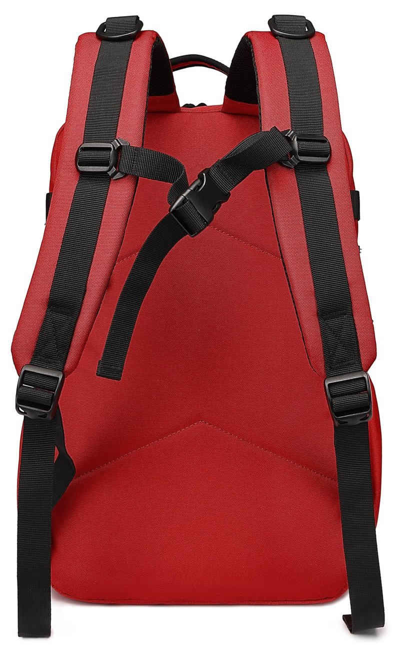 Wotony Military tactical backpack, backpack for men black small tactical assault bag (Red, 20 inch)