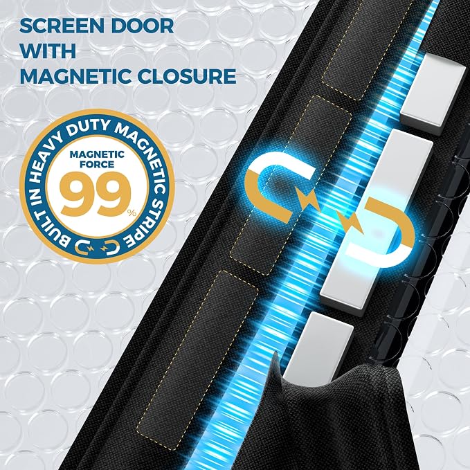 Magnetic Thermal Insulated Door Curtain