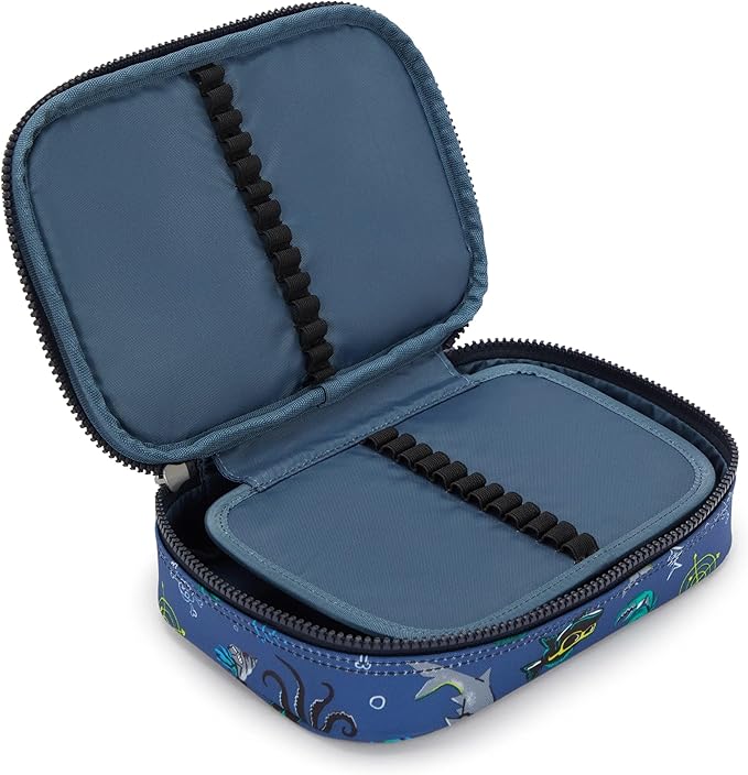 Kipling Women's 100 Pens Printed Case, Organize Accessories, Art Supplies, Makeup, Travel Organizer