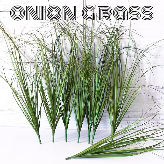 16PCS Artificial Plants,Artificial Shrubs Wheat Grass Greenery,Artificial Greenery Stems Fake Outdoor Plants for Home Decor,Fake Tall Grass Artificial Grass Plant for Outdoor Indoor Decor