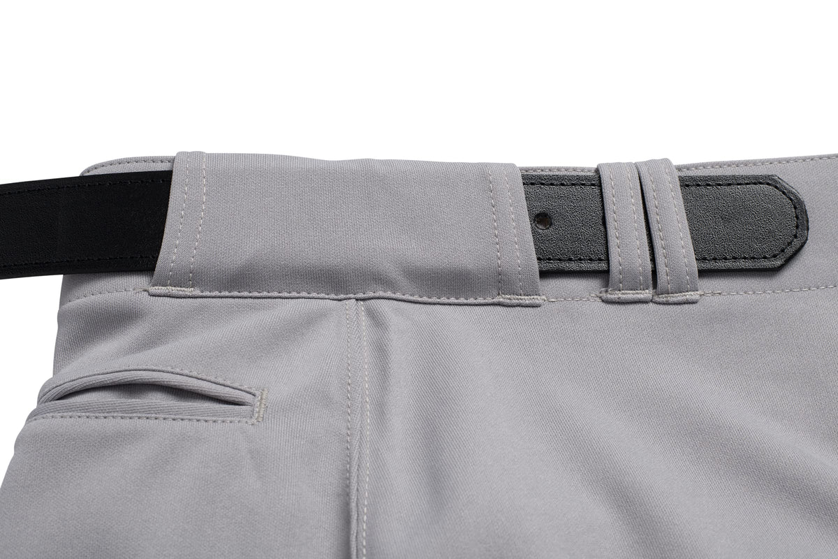 Champro Youth MVP Open Bottom Relaxed Fit Baseball Pant, Grey, Medium