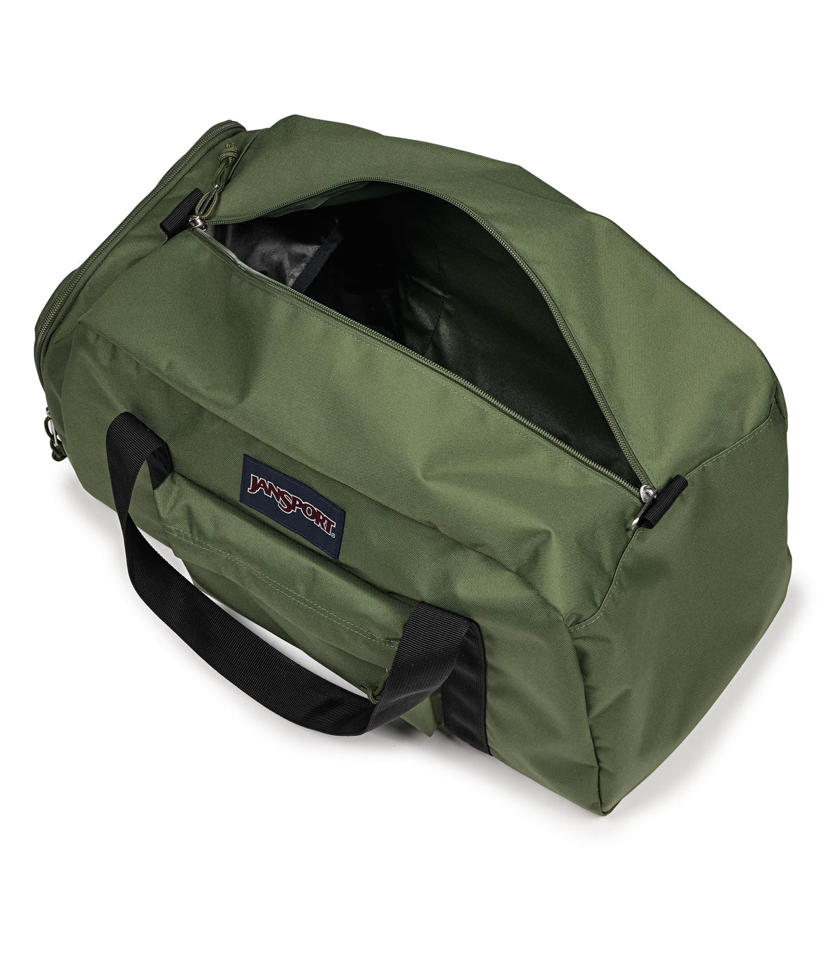 JanSport Weekender Medium Duffel - Travel or Gym Bag, Durable Weekender with Front Utility Pocket & Side Grab Handles - Cargo Green