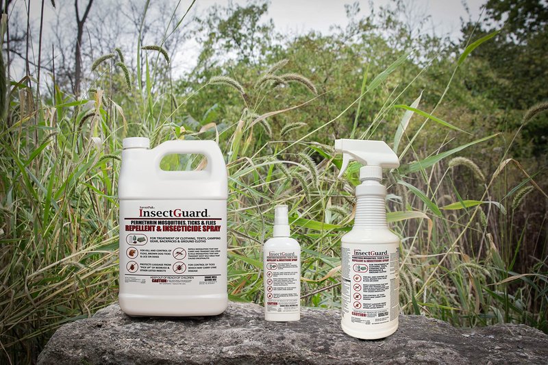 InsectGuard Permethrin Mosquitoes, Ticks and Flies Repellent & Insecticide Spray Gallon (128.00oz) 2 Pack