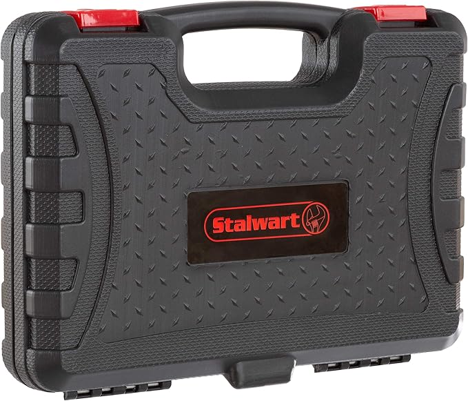 Tool Kit - 102 Heat-Treated Pieces with Carrying Case - Essential Steel Hand Tool and Basic Repair Set for Apartments, Dorm, Homeowners by Stalwart