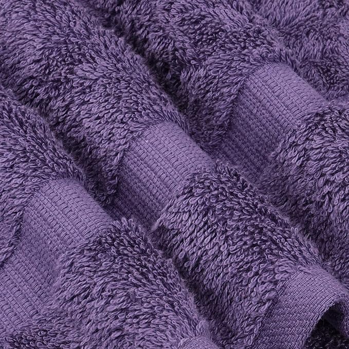Chakir Turkish Linens | Hotel & Spa Quality 100% Cotton Premium Turkish Towels | Soft & Absorbent (12-Piece Washcloths, Plum)