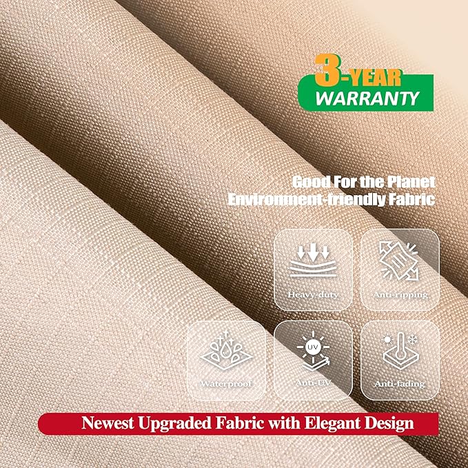 F&J Outdoors Waterproof Anti-UV Fade Resistant Patio Adirondack Lounge Chair Covers, 33" W x 36" D x 36" H