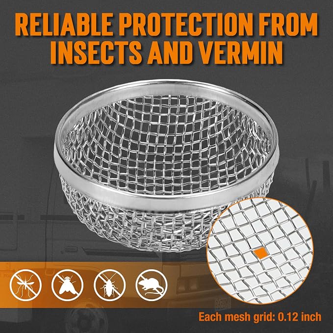 TONDA RV Furnace Vent Screen, Bug Screens Heater Vent Cover