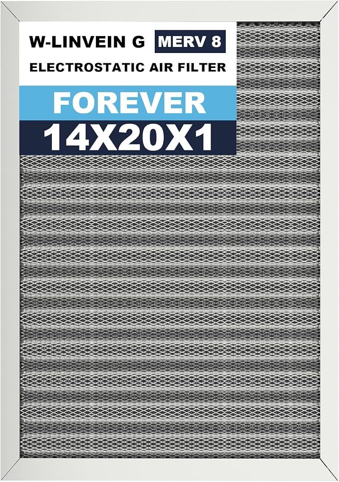 14x20x1 Reusable Air Filter, Electrostatic, Washable Lasts a Lifetime, Breathe
