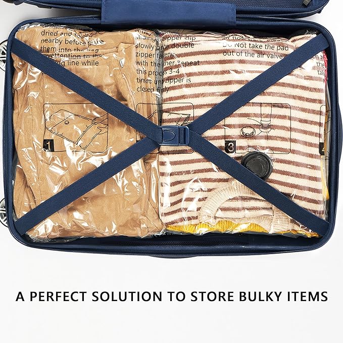 Vacuum Storage Bags, Compression Packing Space Saver Seal Bags for Clothing Bedding Comforters Blankets Pillows, 36 Combo