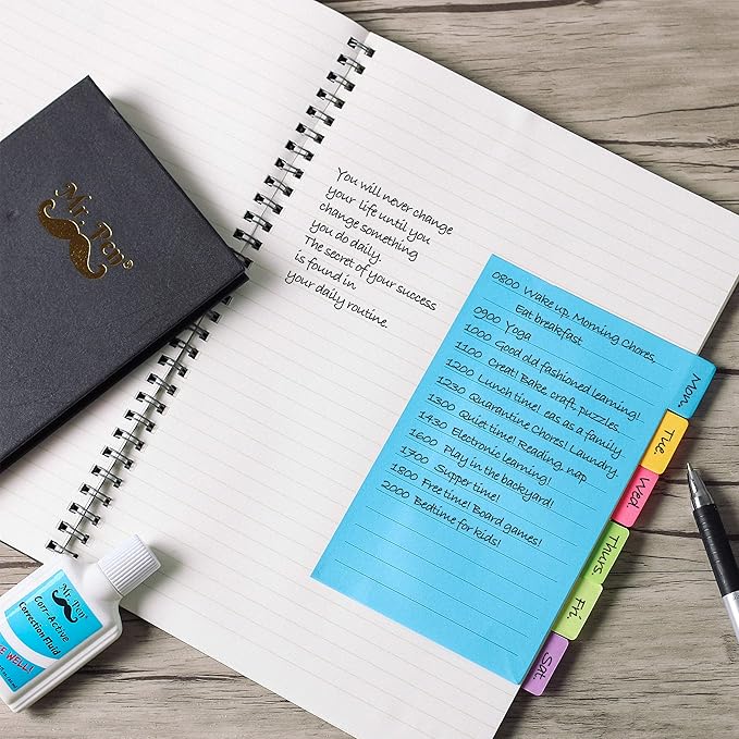 Mr. Pen- Sticky Notes Set, 410 Pack, School Supplies, Office Supplies, Planner Sticky Note Dividers Tabs, Book Notes, Stocky Notes for Bible Journaling
