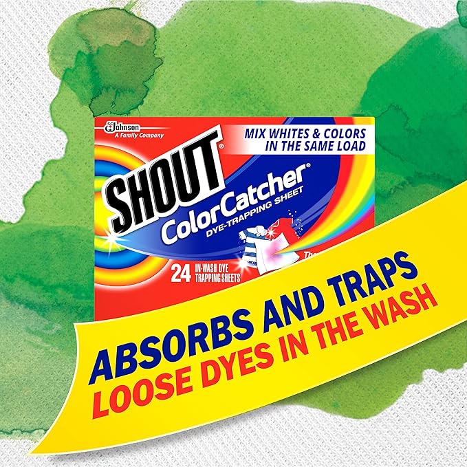 Shout Color Catcher Sheets for Laundry, Allow Mixed Washes, Prevents Color Runs and Maintains Original Clothing, 72 Count - Pack of 4 (288 Total Sheets)
