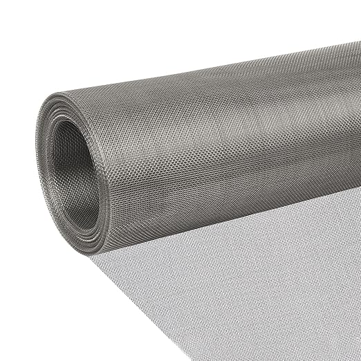 20mesh Stainless Steel Mesh Screen, 15.7"x78.7" Metal Mesh Screen, 1mm Hole
