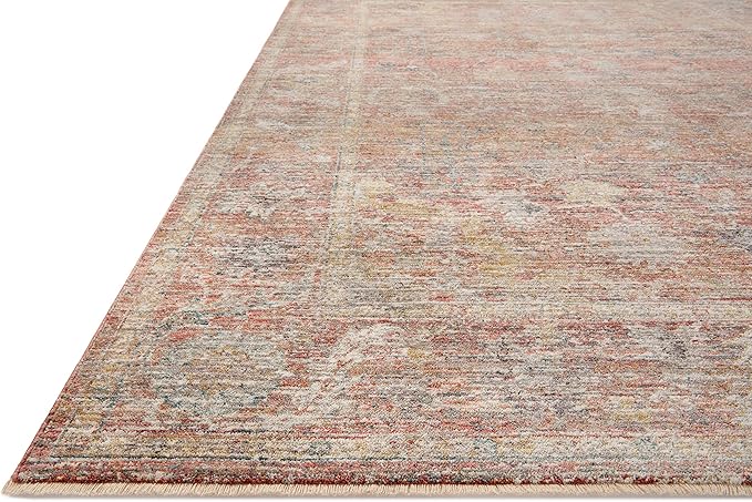 Loloi Magnolia Home by Joanna Gaines Millie Collection MIE-04 Sunset/Multi 7'-10" x 10', .25" Pile Height, Area Rug