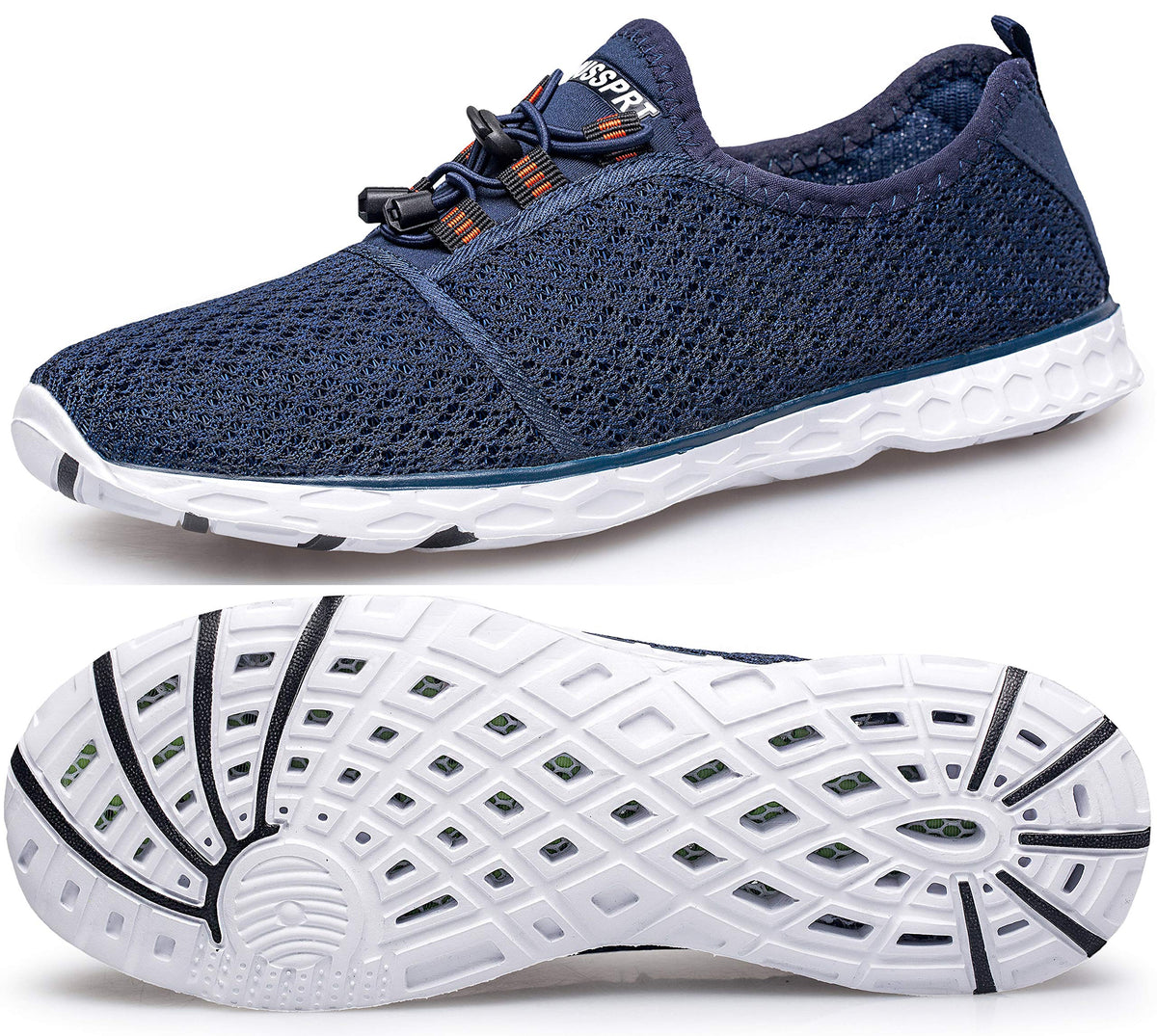 DOUSSPRT Women's Water Shoes Quick Dry for Beach Swim Pool Fishing Blue